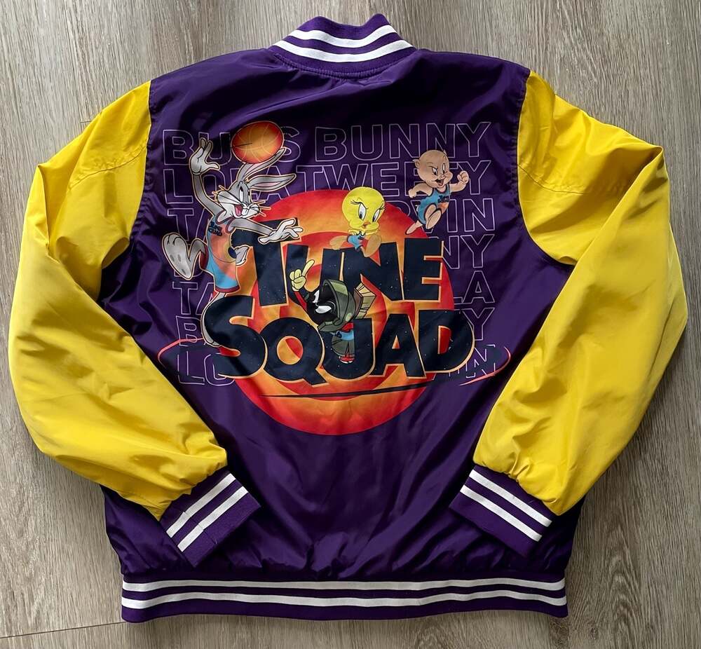 Members Only Space Jam Looney Tunes Tune Squad Varsity Jacket Lola Bunny - Picture 2 of 9
